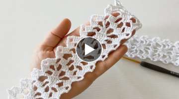 SUPERB BEAUTIFUL ???? MUY BONİTO Super easy How to crochet lace border