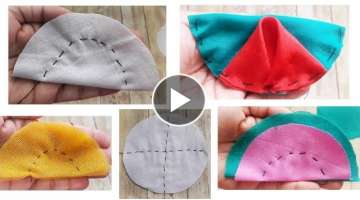 5 Amazing Fabric Flowers????|Hand Embroidery Designs|Easy DIY Ribbon Flower|Cloth Flower|Quicky C...