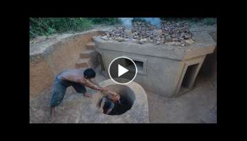 Incredible! Building Underground Temple Villa and Water Well in the Jungle