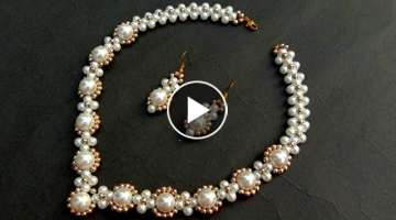 How To Make Pearl Necklace//Bridal Necklace// Useful & Easy