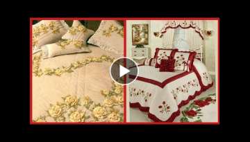 Top Class Hand Embroidered Bed sheets // Bridal Bed sheet Designs // Royal Bed Sheet