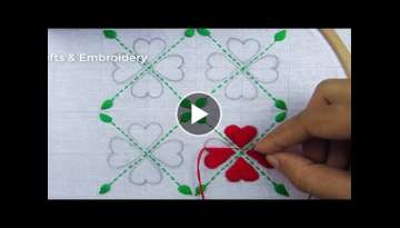Hand Embroidery, Very Easy Nakshi Kantha Drawing & Stitching, New Nakshi Katha Design