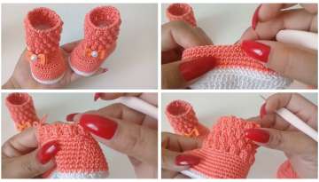 HOW TO KNIT BABY BOATS A CROCHET POPCORN + PATTERNS