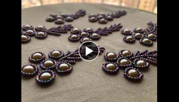 Bead work /saree design/easy embroidery
