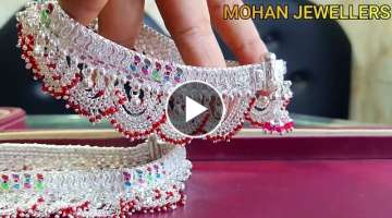 Latest Wedding Payal Design 2022 / Dulhan Payal Design / Silver Anklets Design 2022 /Chandi ki pa...