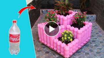 Stunning ideas | Recycling Plastic Bottles into tiered Planter box for Your Garden