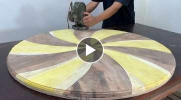 Amazing Woodworking Skills - How To Arrange Pieces Of Wood Intoly Beautiful Coffee Table For you