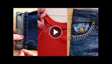 ????2021 Top Notch Sewing Hacks and Tips l Great Embroidery Hacks (Clothing, Jeans )???? l How To...