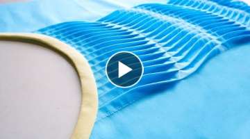 How To Make Smooth 3D Waves Like A Stream On Shirt | Decoration Techniques On Shirt