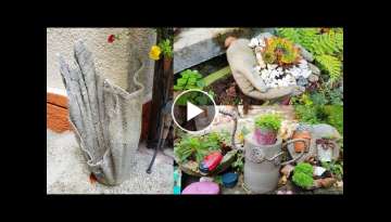 20 Creative Cement and Wood Ideas for Garden and Landscape Design 2020 #5