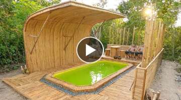 Build Most Park Craft Bamboo Swimming Pools Painting[Full Video]