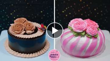 Oddly Satisfying Birthday Cake Design | So Tasty Cake Recipes | Cake Design Video