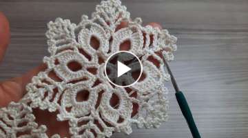 FANTASTIC Very Beautiful Flower Crochet Motif Model Knitting Online Tutorial for beginners Tığ ...
