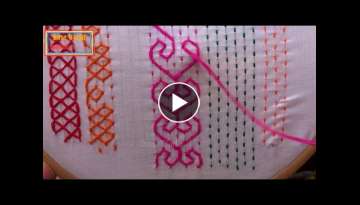 Hand Embroidery Bangladeshi Traditional nakshi kantha border |border stitches