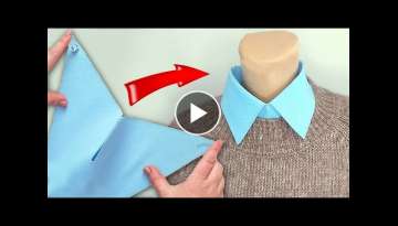 ????✅Tricky collar sewing trick / this is an amazing idea