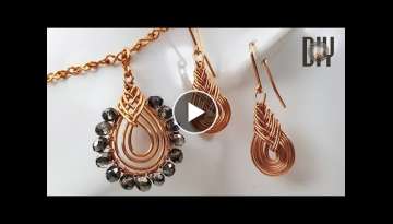 Pipa Knot | Earrings | Pendant | Chinese Macrame knot | How to make | Wire Jewelry | DIY 580