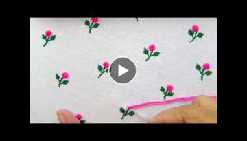 Hand Embroidery, All Over Embroidery for Dresses, Bullion Knot Stitch