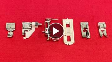 Different types of presser foot and their uses | presser foot tutorial | Sewing tips for beginner...
