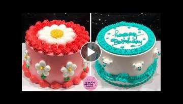 Easy Cake Design for Birthday | Cake Decorating For Beginners Like a Professional Mr.Cakes
