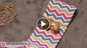 How to Finish Peyote Bead Weaving with Loops and Beads