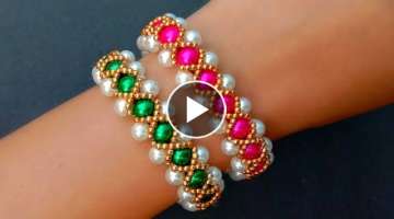 How To Make Vintage Bracelet//Pearl Bracelet// Useful & Easy
