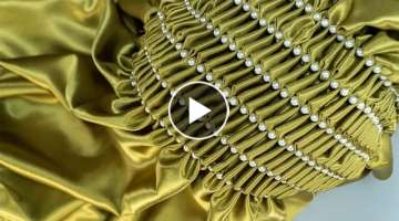 Easy Way to Smock Without Grids: Smocking in Fashion Design