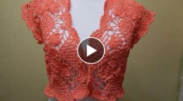 Bolero Crochet Primavera parte 1 de 2 (English Subtitles)
