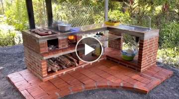 how to make a large-sized wood stove with wide use space # 205
