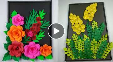 2 Very Beautiful Wall decor craft / Easy and Quick Paper Wall Hanging Ideas / Room Decor DIY