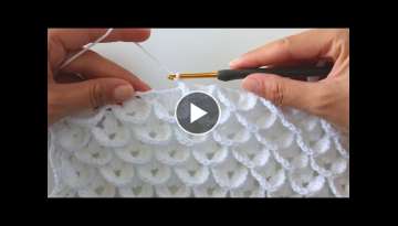 How To Crochet An Easy Stitch / Ideal For Blankets / Shawls