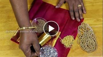 Marriage Silk Saree Blouse Sleeve Design | Making of Bridal Blouse