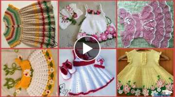 Baby Girls Crochet Frocks Designs Ideas/Crochet Winter Frocks Designs For Baby Girls/Crochet Froc...