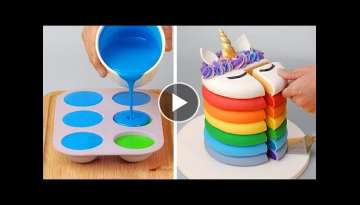 How To Make Rainbow Cake Decorating Ideas | 10 So Yummy Chocolate Cake & Dessert Recipes
