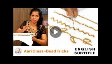 aari work for beginners | aari online class 2 | aari bead work basic stitches in tamil #348