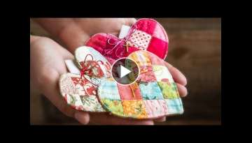 Patchwork Heart Pocket Prayer Quilt Tutorial + FREE Pattern | Shabby Fabrics