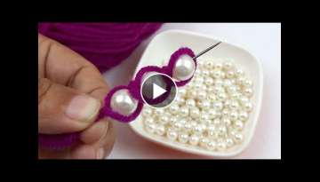 Amazing Sewing hack idea with cotton bud || Hand Embroidery Design Trick