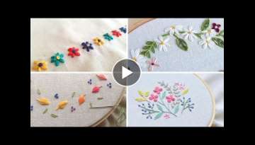 Hand embroidery designs -Try this flower designs for baby and kids dresses