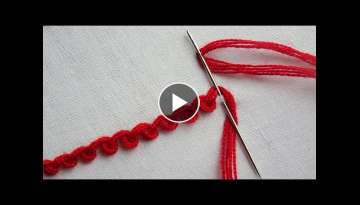 basic hand embroidery tutorial: Scroll Stitch