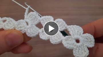 FANTASTIC Very Very Beautiful Flower Crochet Motif Knitting Online Tutorial for beginners Tığ i...