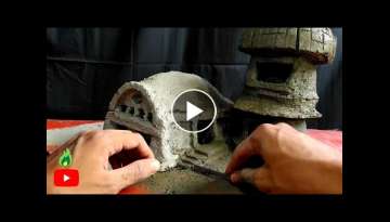 ❣ DIY Haunted House With Cement ❣ Cement Craft Ideas 2021