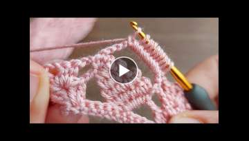 Super Easy Tunisian Crochet - Bu Örgü Modeline Bayılacaksınız