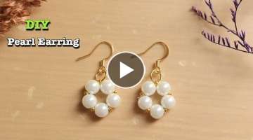 5 Minutes Pearl Earring | How To Make | Easy Pearl Earring | DIY #PearlEarring #DIYearring #HowTo