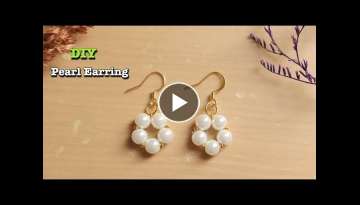 5 Minutes Pearl Earring | How To Make | Easy Pearl Earring | DIY #PearlEarring #DIYearring #HowTo