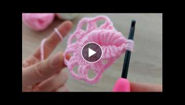 Super Easy Crochet Knitting Motif Flower Making Çok Kolay Harika Tığ İşi Motif Çiçek Yapı...