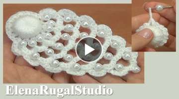 How to Crochet Element With Beads Demo