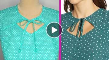 ????✳️ Basic sewing techniques you need to know/Beautiful neck design