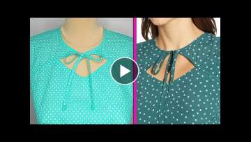 ????✳️ Basic sewing techniques you need to know/Beautiful neck design