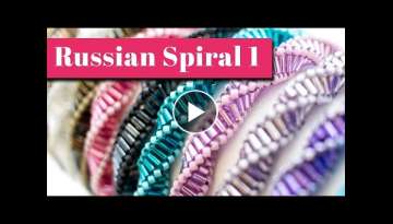 Russian Spiral Stitch Beaded Bracelet Using Bugle Beads & Seed Beads DIY