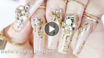 Acrylic Nails: Arabian wedding nails