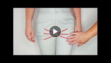 ????✅Sewing trick. How to fix wrinkles on pants between legs